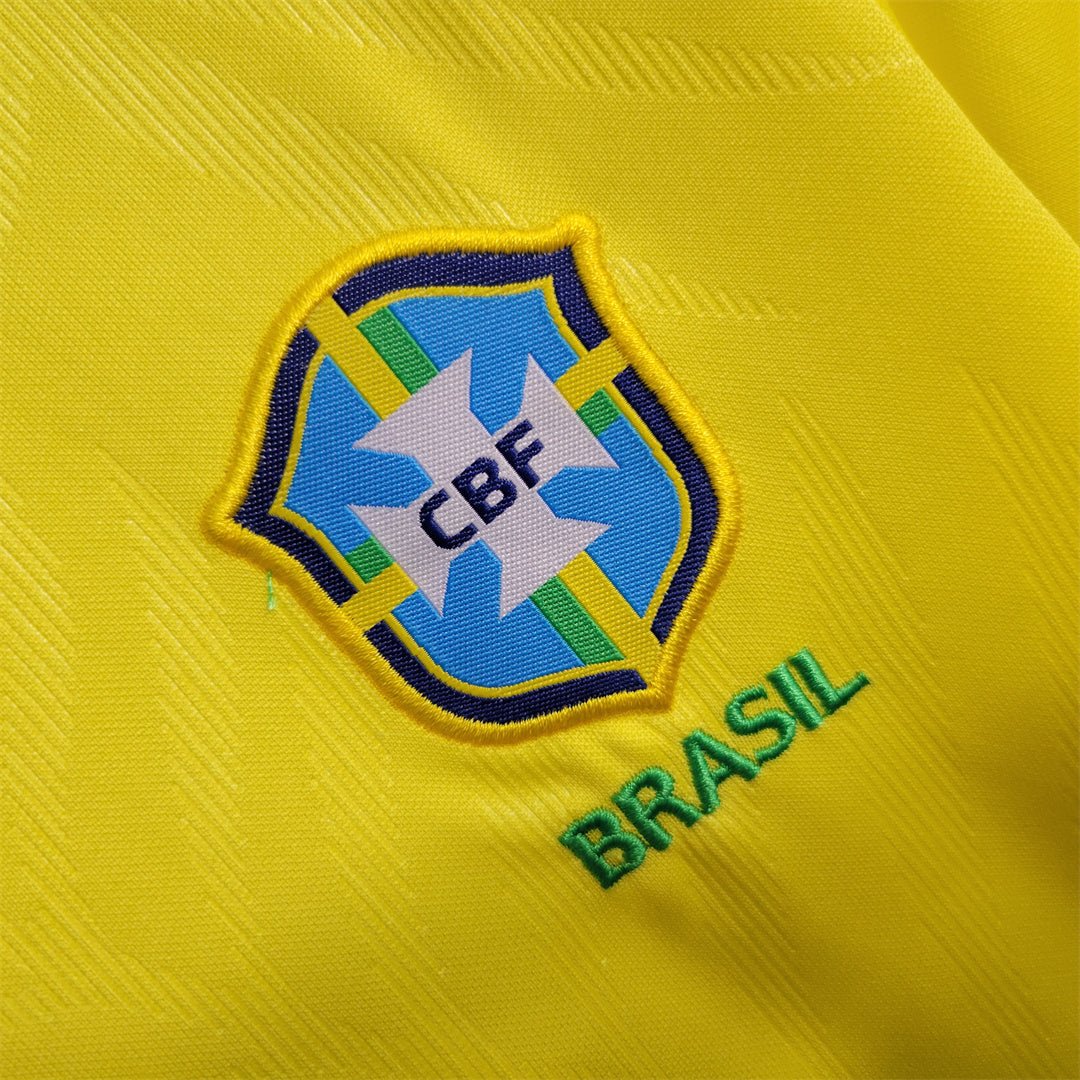Brazil Home Retro Kids Kit 2023/24 - FutStore