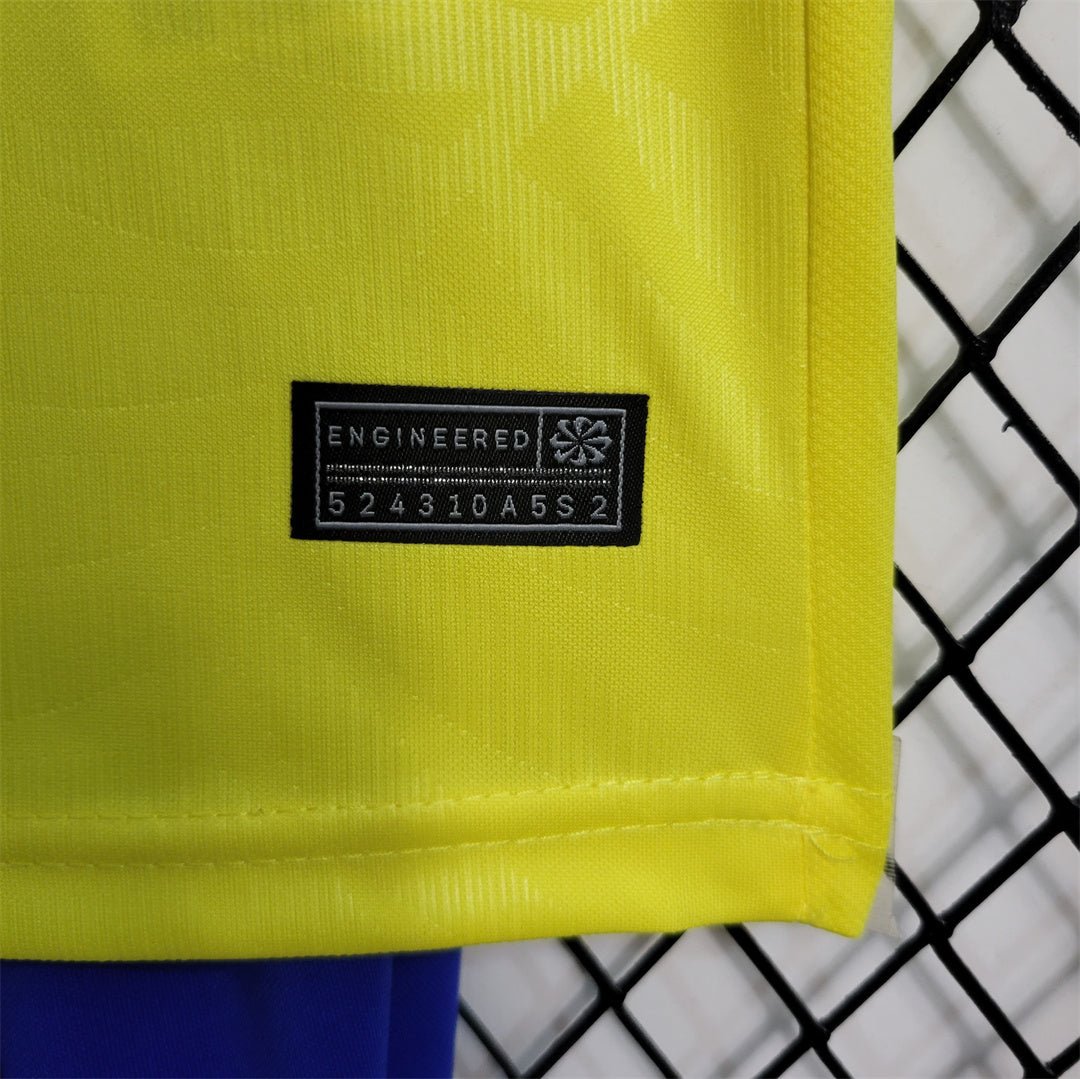 Brazil Home Retro Kids Kit 2023/24 - FutStore