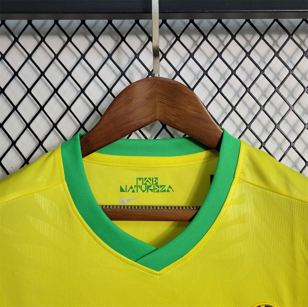 Brazil Home Retro Kids Kit 2023/24 - FutStore