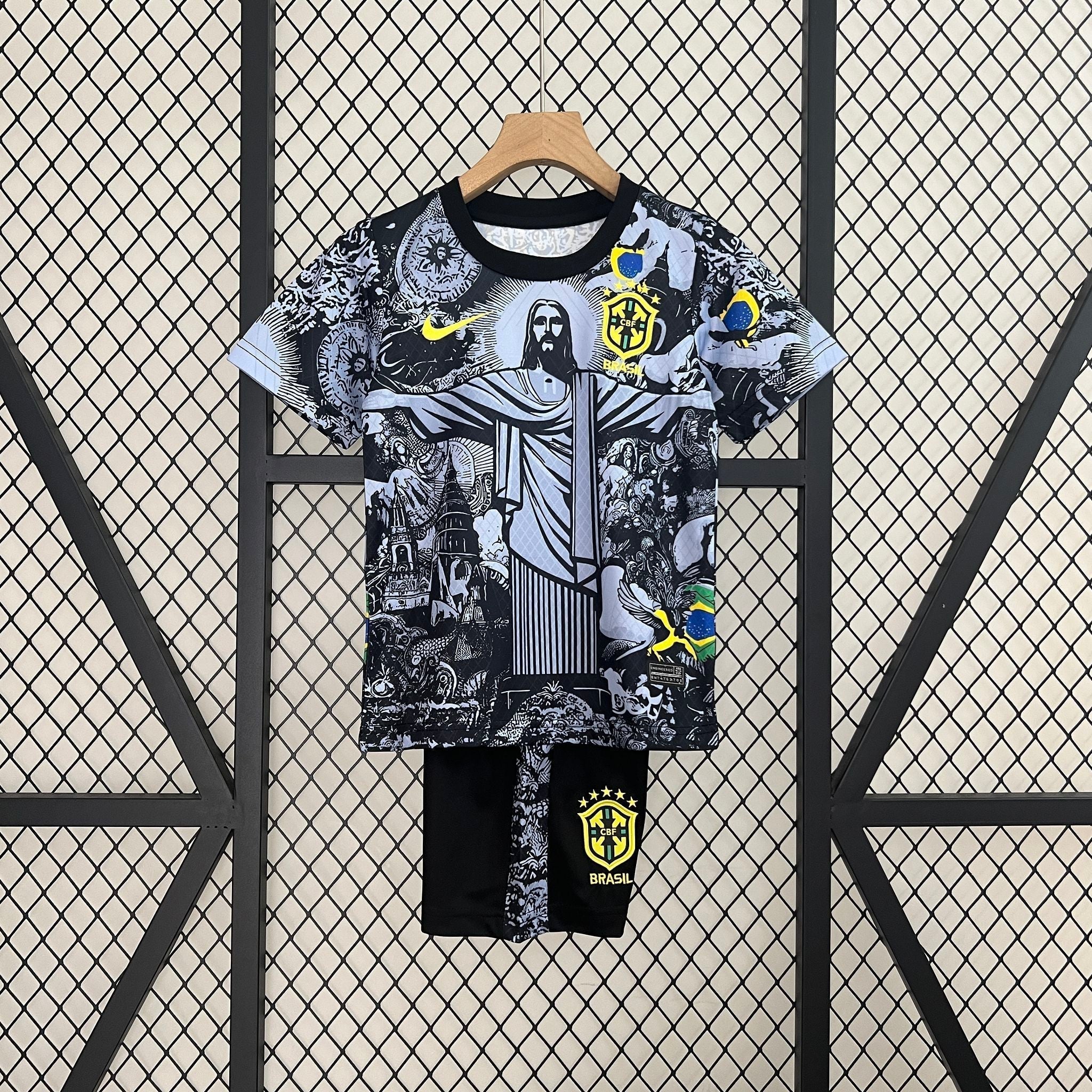 Brazil Special Edition Kit Kids - Cristo Redentor - FutStore
