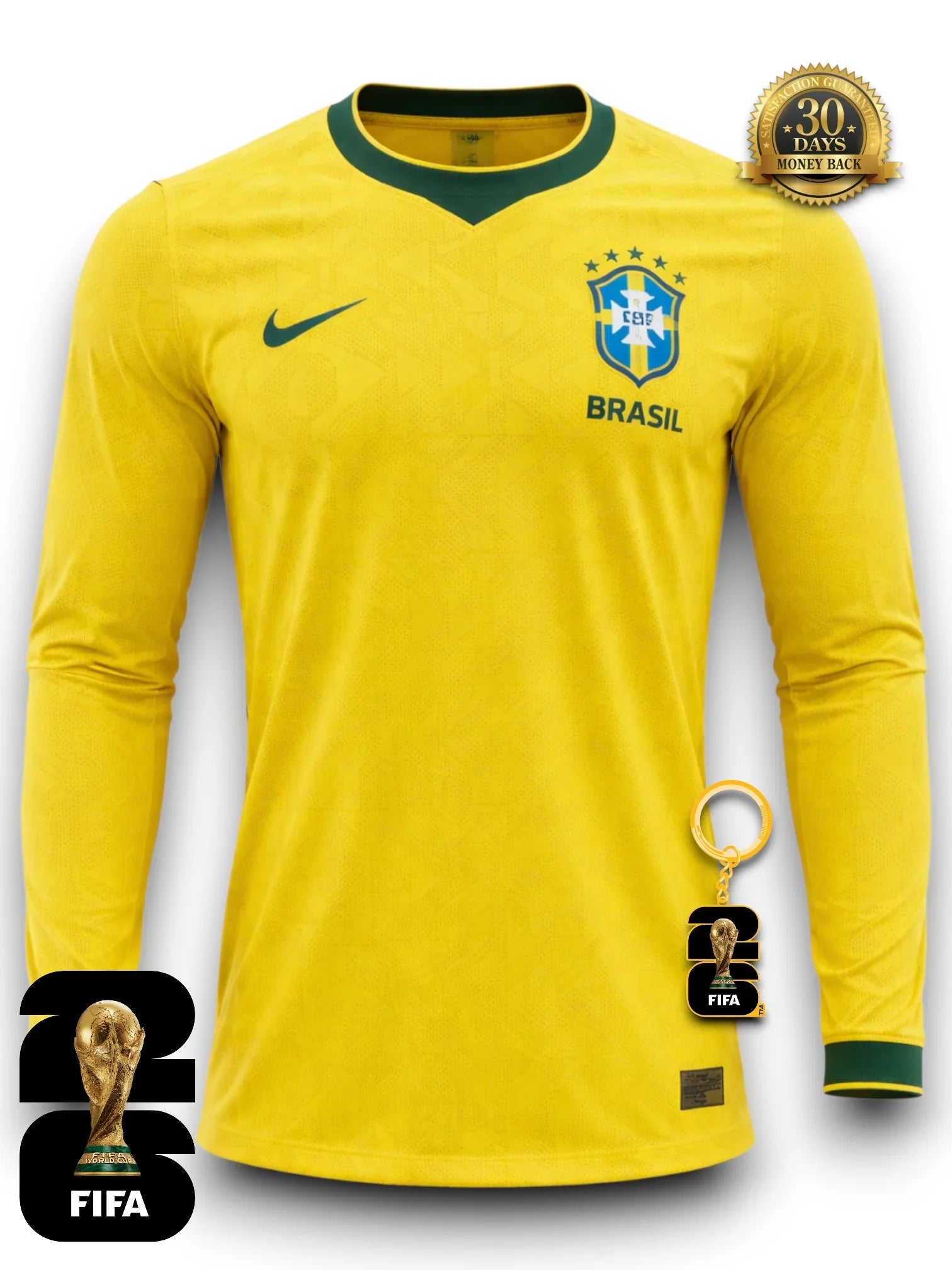 Brazil World Cup 2026 Jersey - Long Sleeve - FutStore