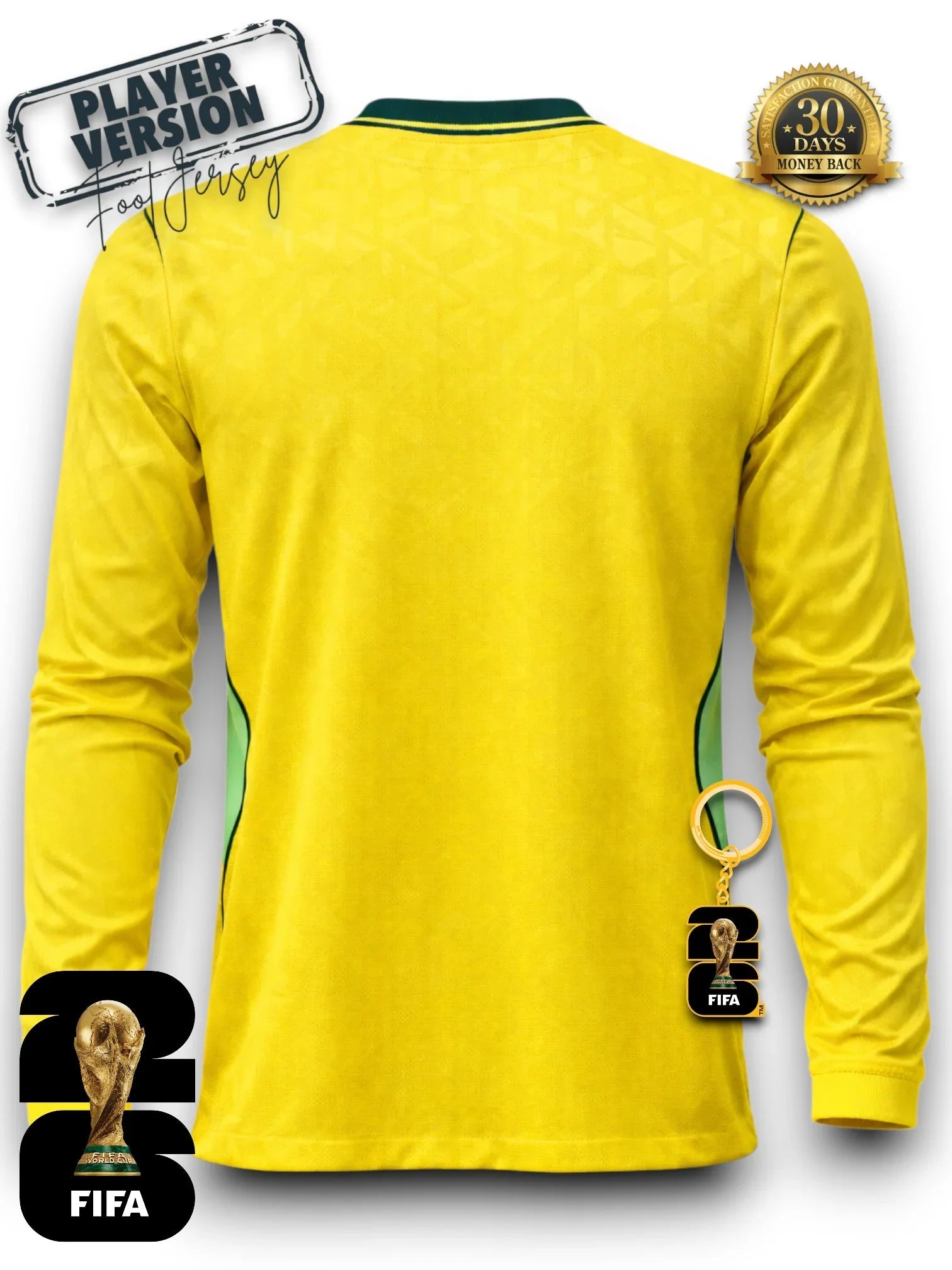 Brazil World Cup 2026 Jersey Player Version - Long Sleeve - FutStore