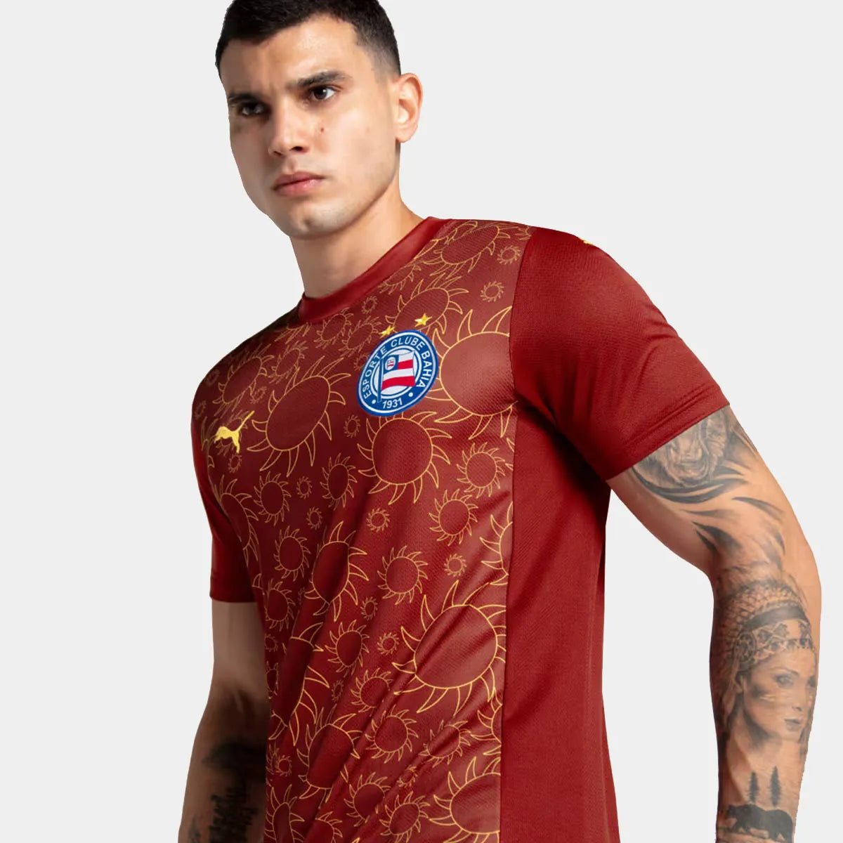 Camisa Bahia III 25/26 s/n Puma Masculina - Vermelho Fan version - FutStore