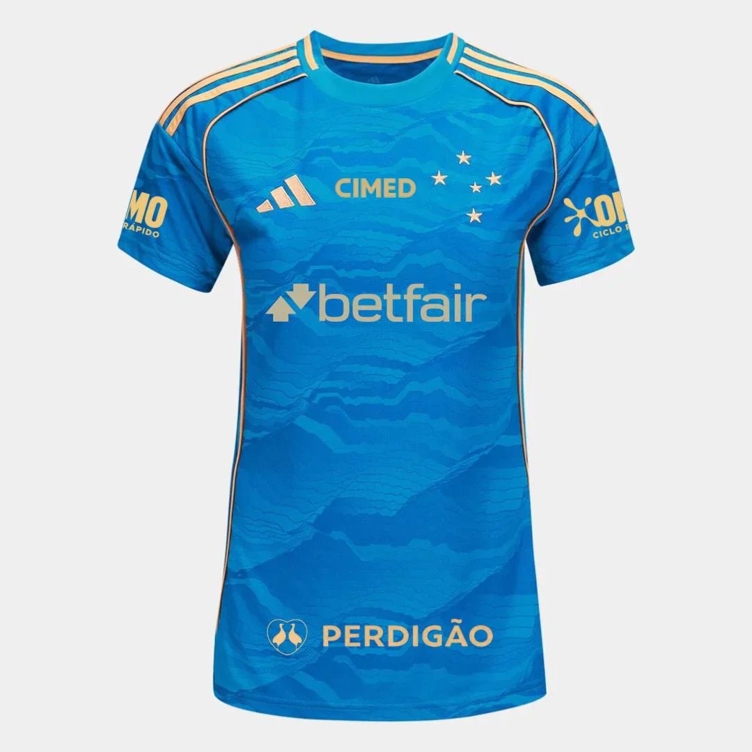 Camisa Cruzeiro 2025/26 Feminina/Women Third - Fan Version All Sponsor - FutStore