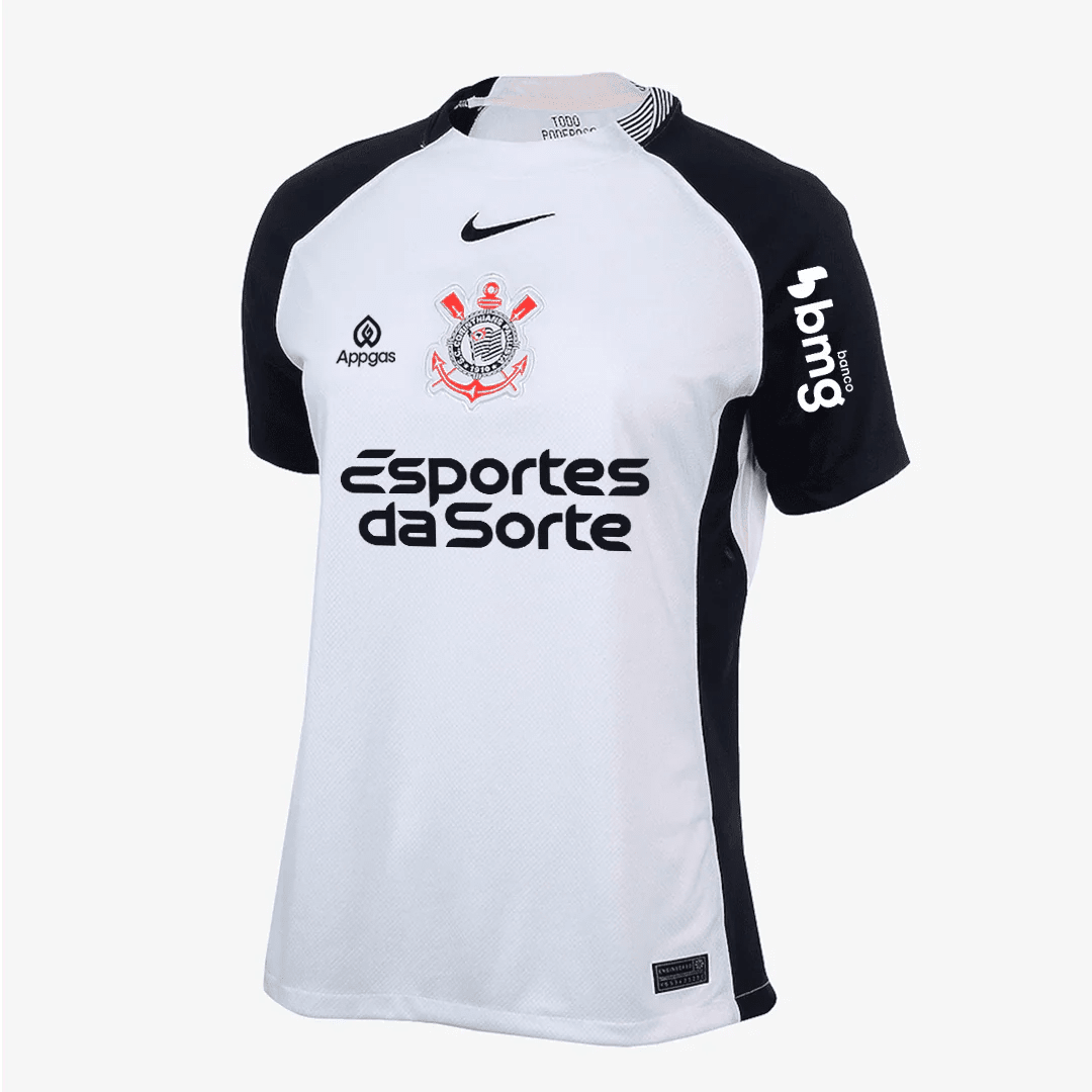 Camisa Feminina Nike Corinthians 2025/26 I Torcedor Com Patrocínios - FutStore