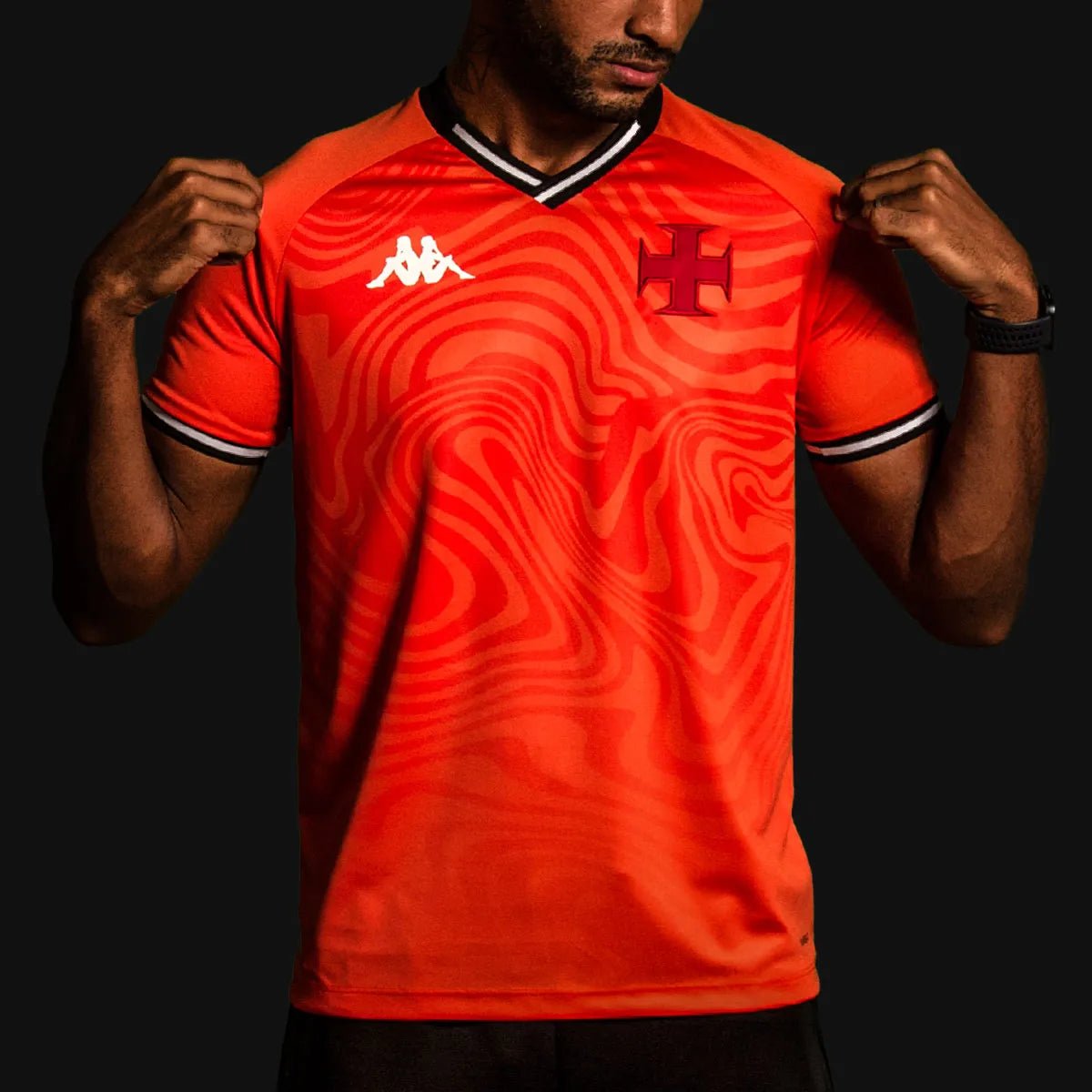 Camisa Goleiro Vasco 2025 Kappa Masculina Laranja - FutStore