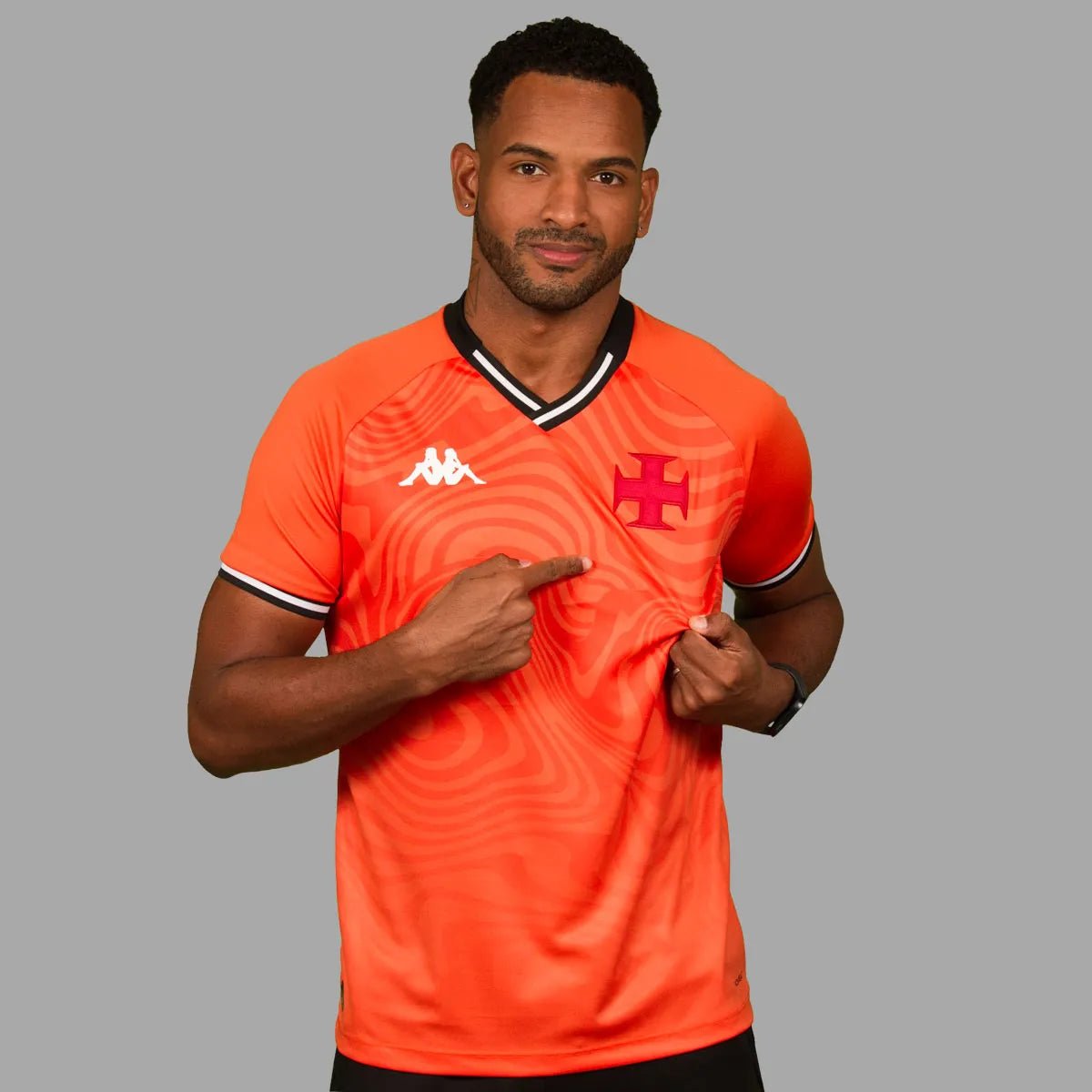 Camisa Goleiro Vasco 2025 Kappa Masculina Laranja - FutStore