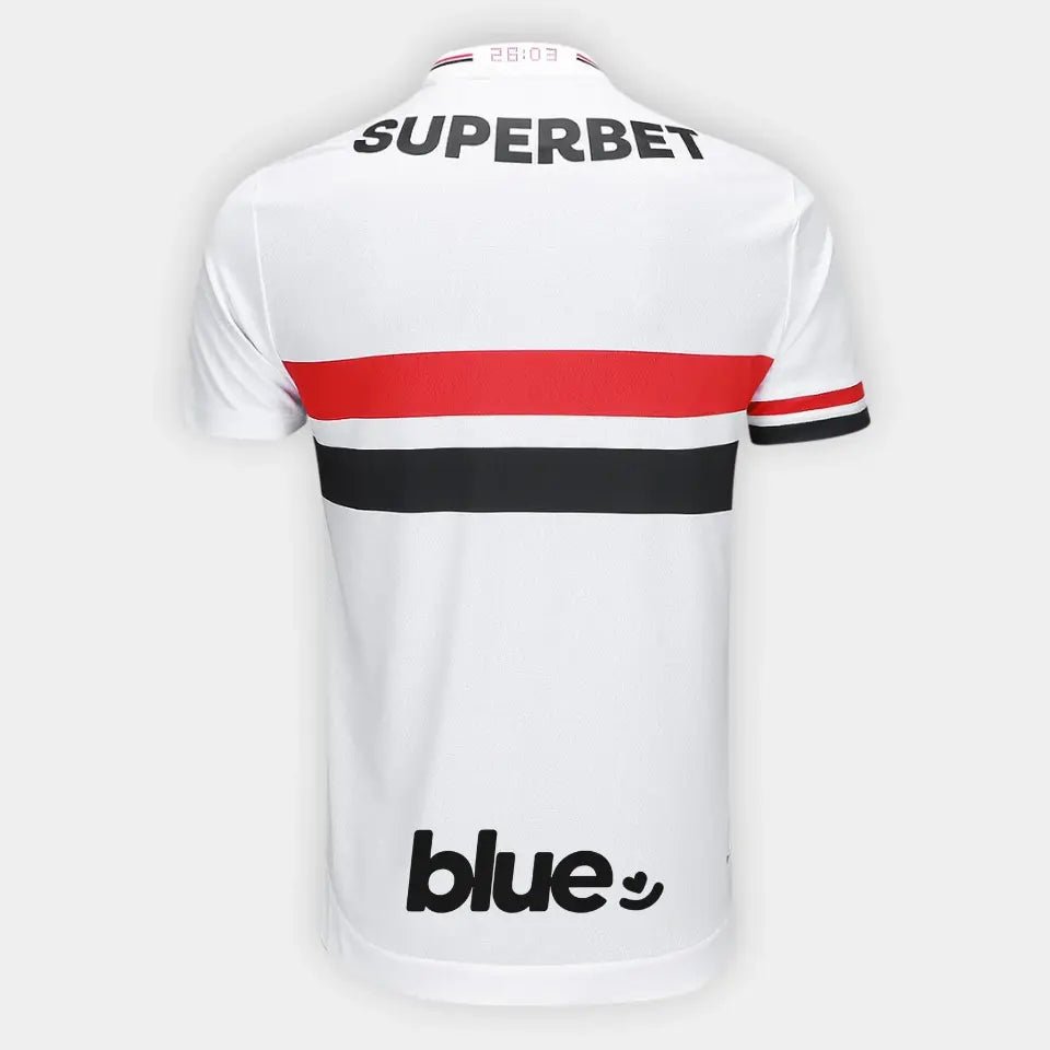 Camisa New Balance São Paulo 2025/26 I Jogador Authentic Player [Slim Fit] Player [Slim Fit] Player [Slim Fit] Com Patrocínios [Slim Fit] - FutStore