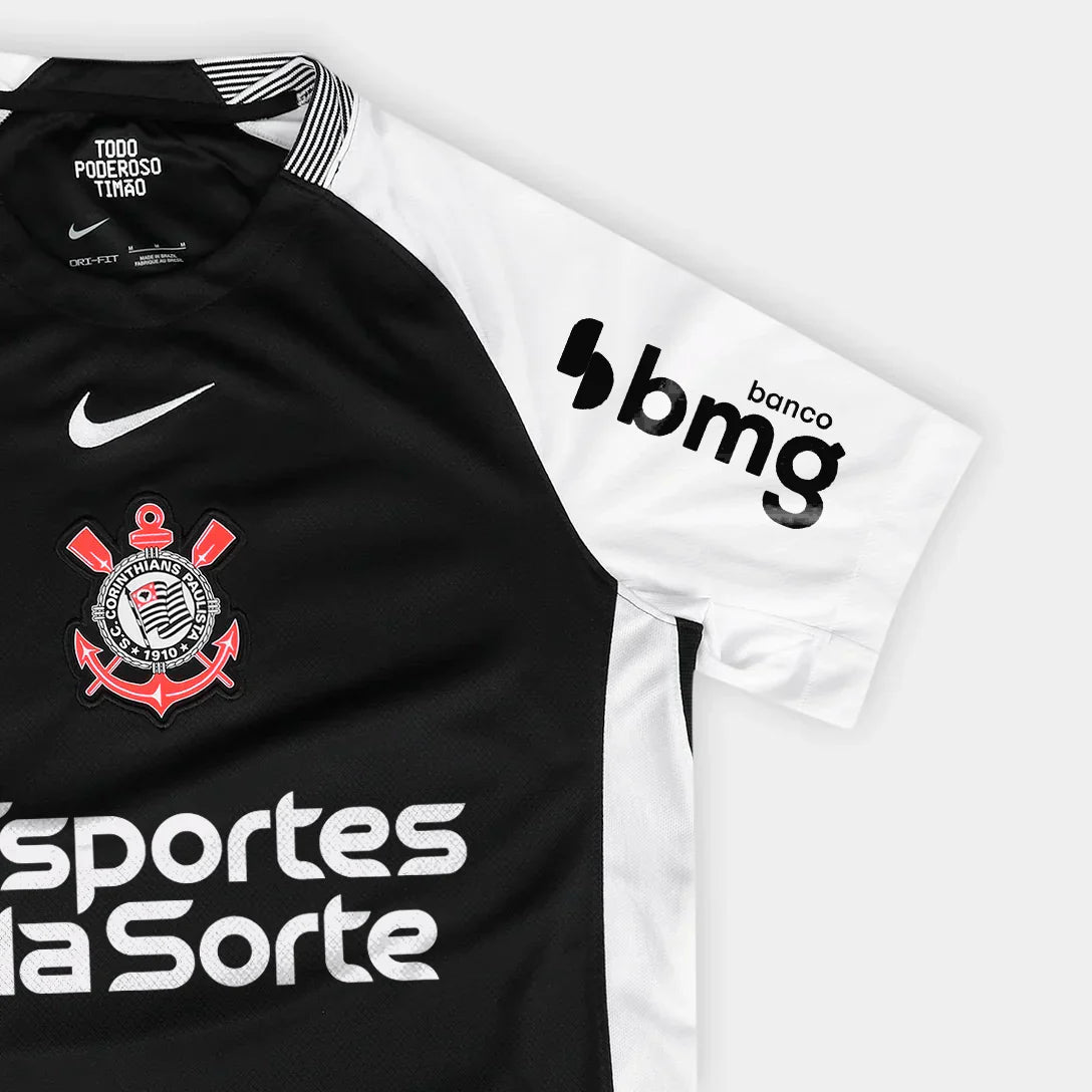 Camisa Nike Corinthians 2025/26 II Torcedor Com Patrocínios - FutStore