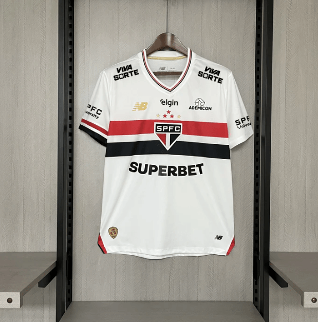Camisa São Paulo I 25/26 Com Patrocínios - FutStore