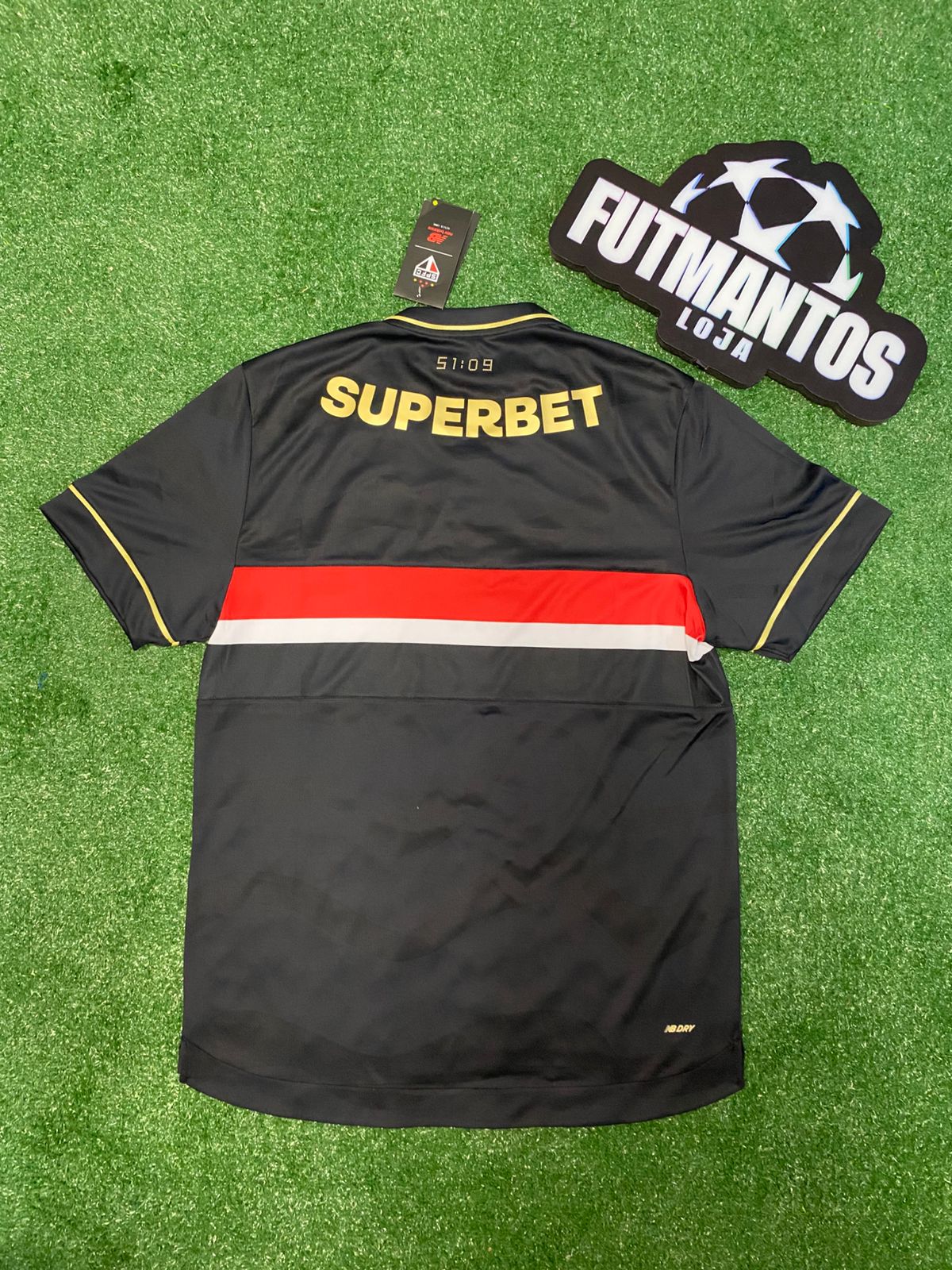 Camisa São Paulo III Preta 25/26 Jogador - FutStore
