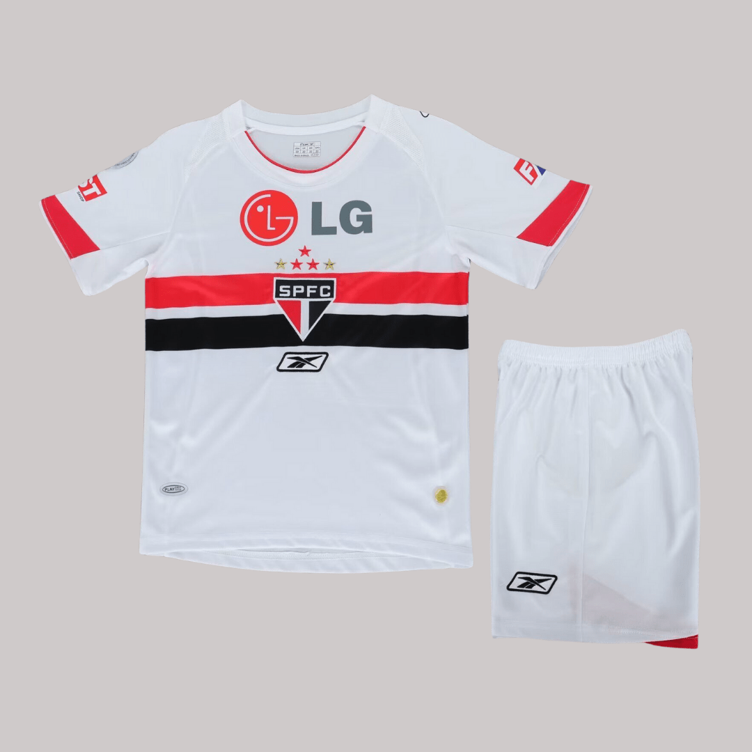Camisa Sao Paulo Kit Kids Retro 2007/08 - Home - FutStore