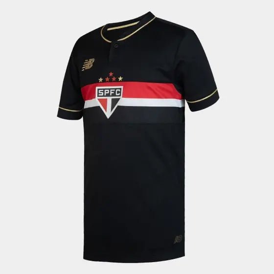 Camisa Sao Paulo Tricolor Third 25/26 - Preta - Fan version - FutStore