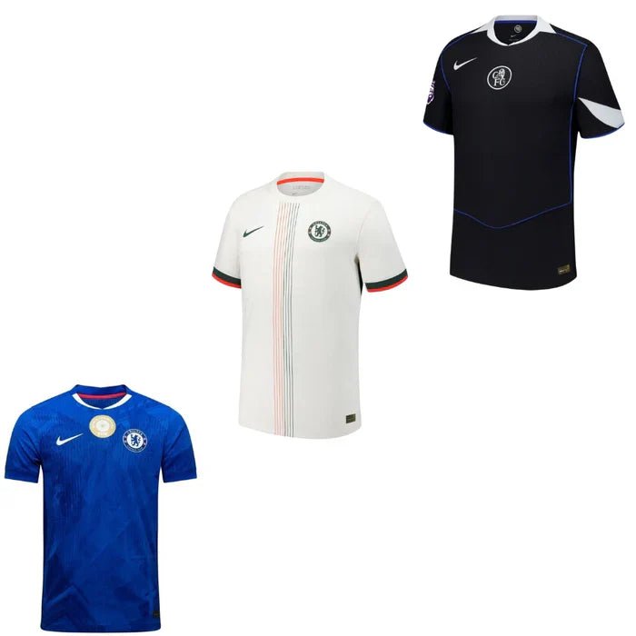 Chelsea Home, Away and Third Kit 3 Fan Jersey Shirt 2025/26 - FutStore