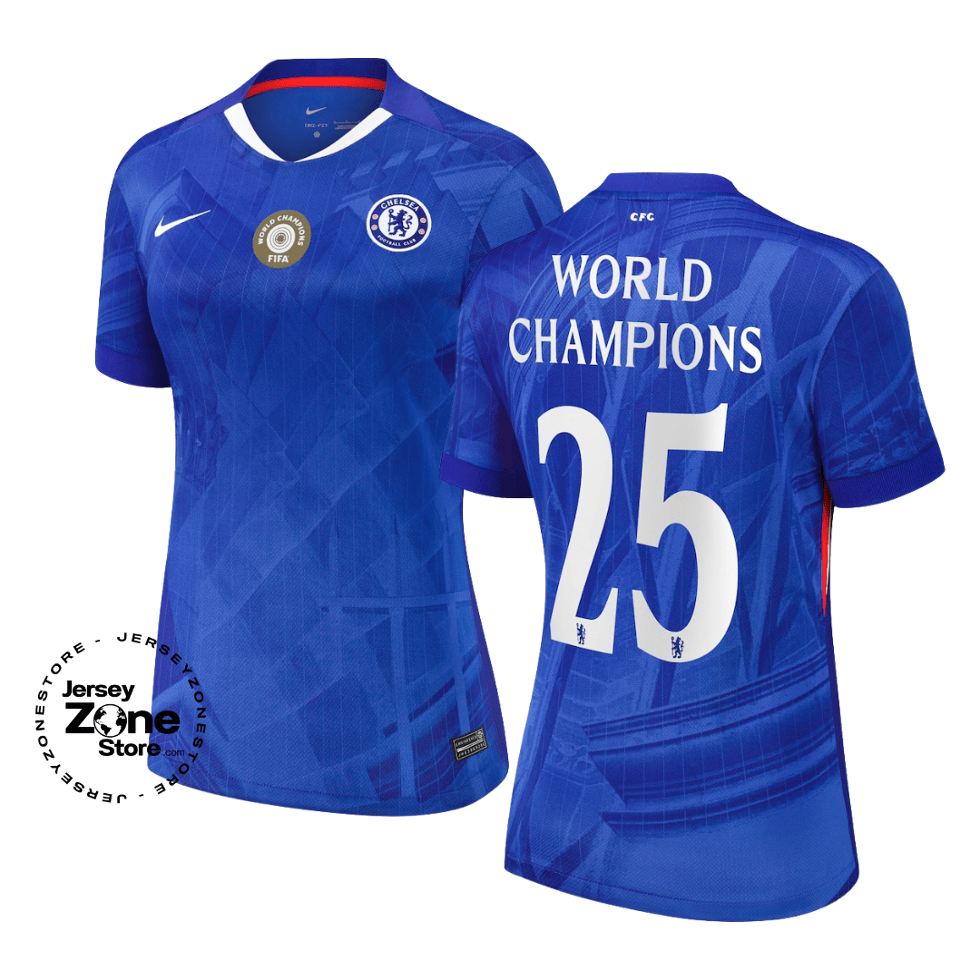 Chelsea Home Women 2025 - 26 World Champions 25 printing - FutStore