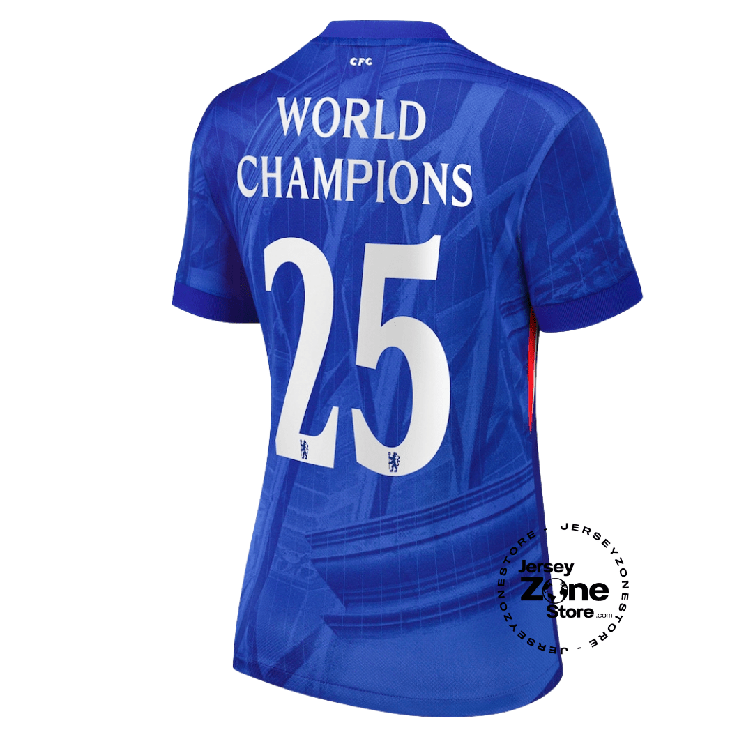 Chelsea Home Women 2025 - 26 World Champions 25 printing - FutStore