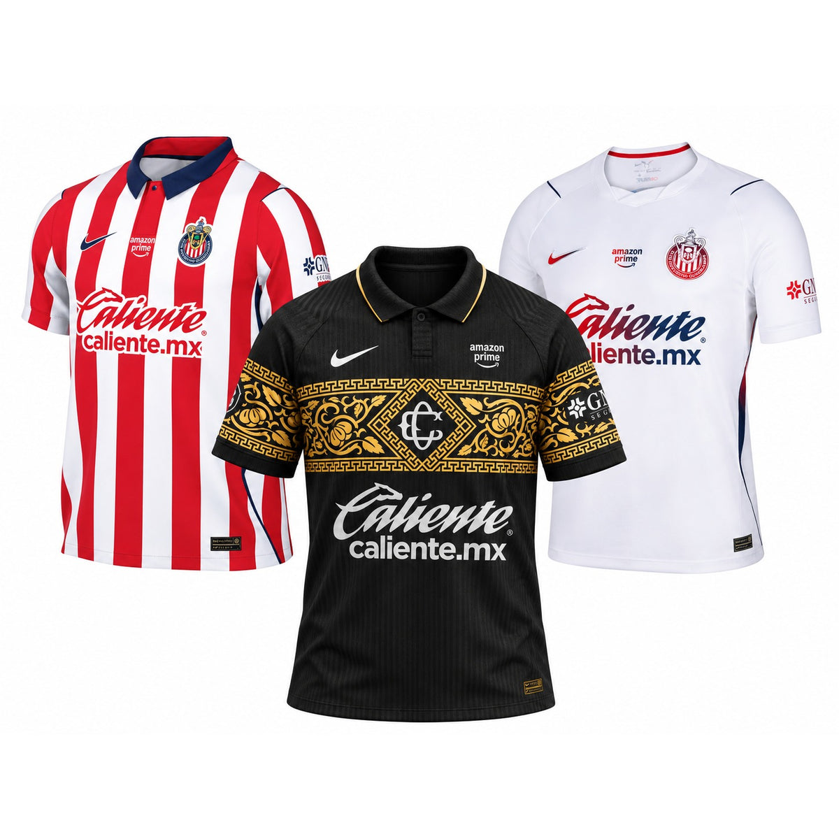 Chivas Guadalajara 3-Pack 2026/27 - Home, Away, Black Third