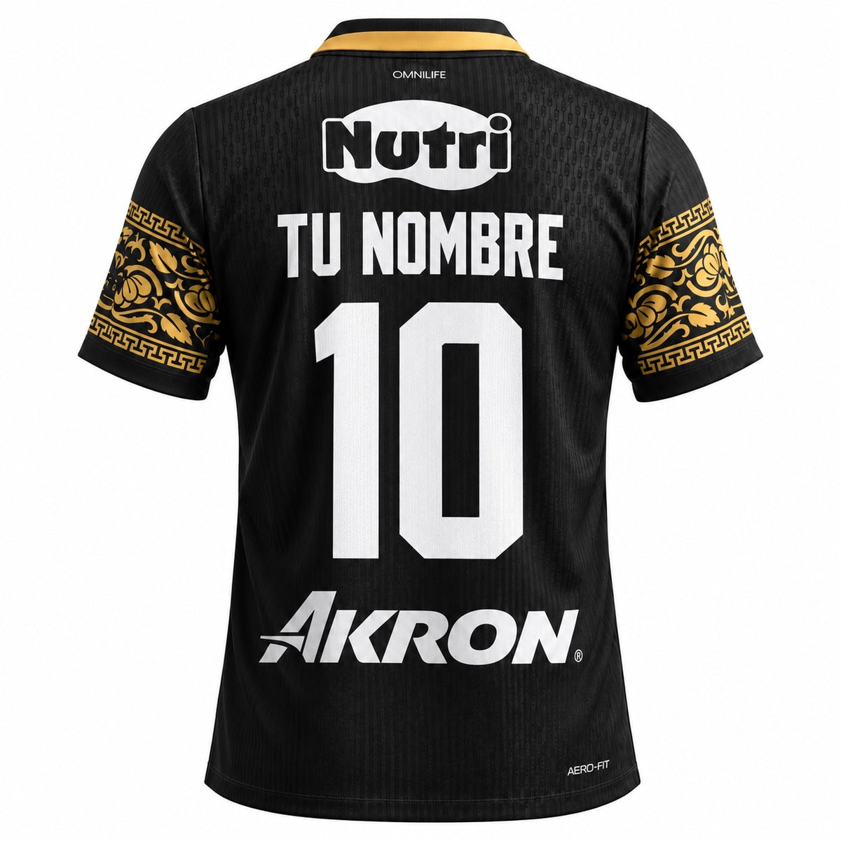 Chivas Guadalajara Black Third Jersey 2026/27 - back view with custom name and number