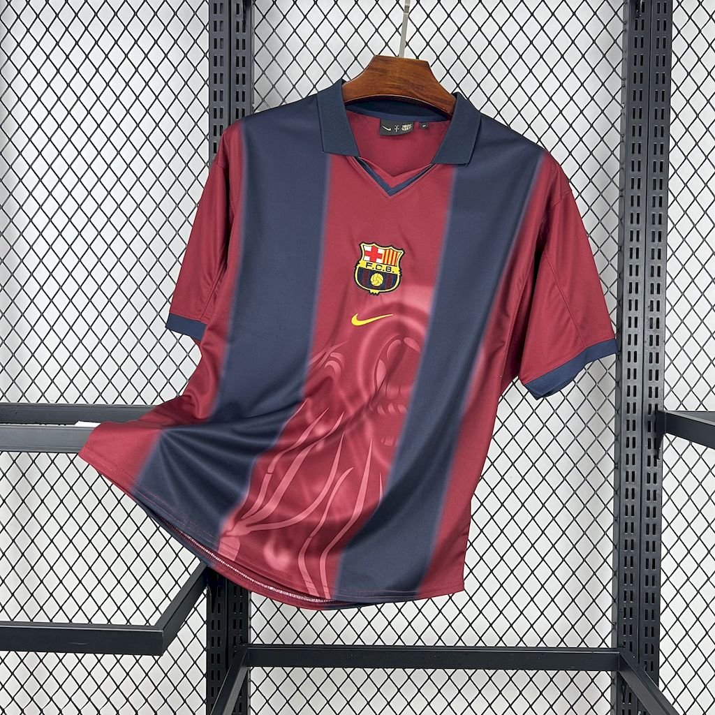 CJ x Nike x Barcelona Retro 2000/01 Home Skeleton jersey - FutStore