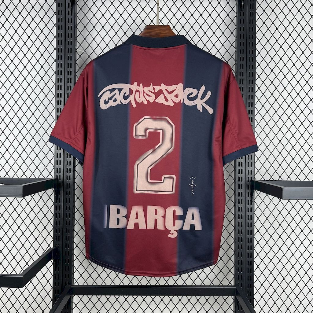 CJ x Nike x Barcelona Retro 2000/01 Home Skeleton jersey - FutStore