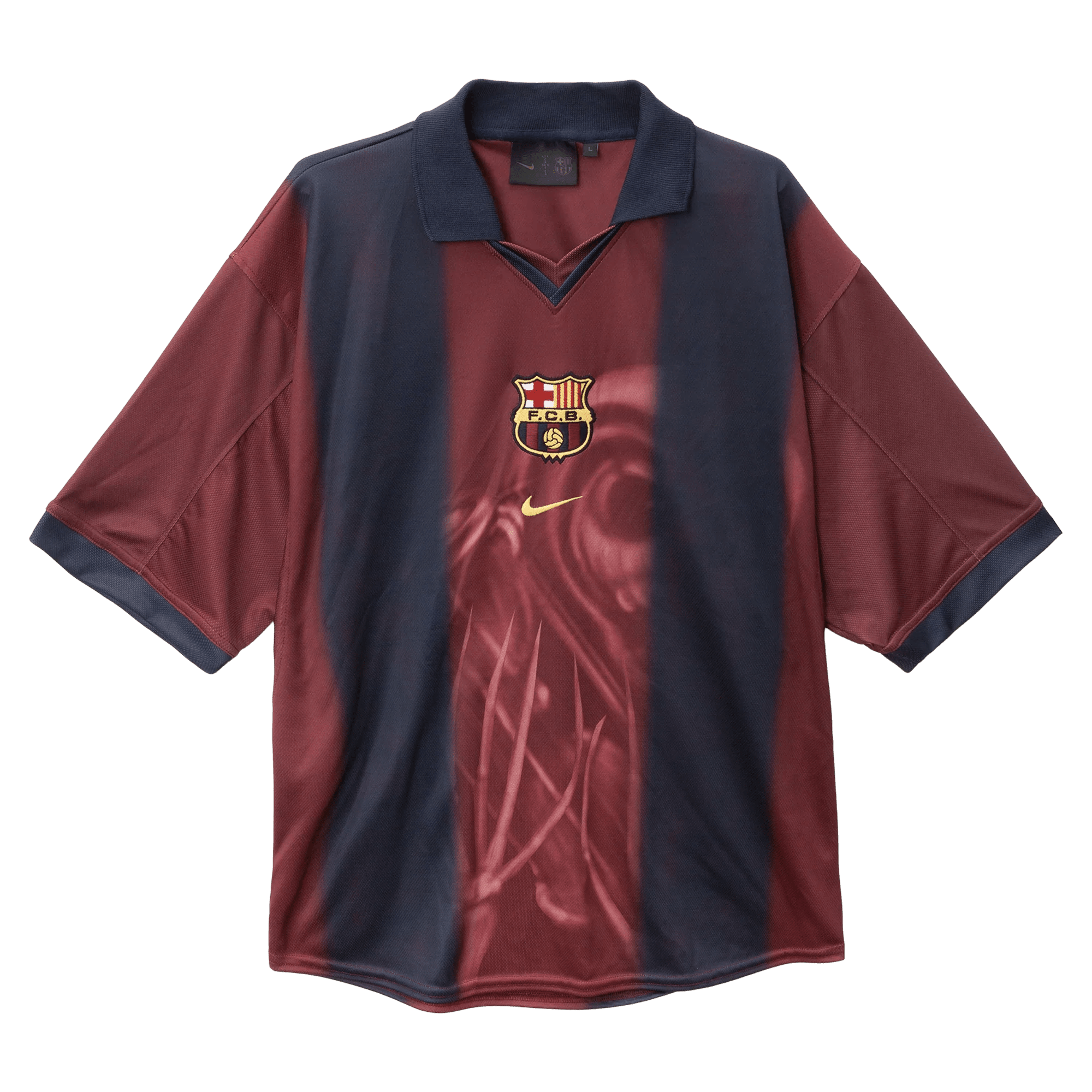 CJ x Nike x Barcelona Retro 2000/01 Home Skeleton jersey - FutStore