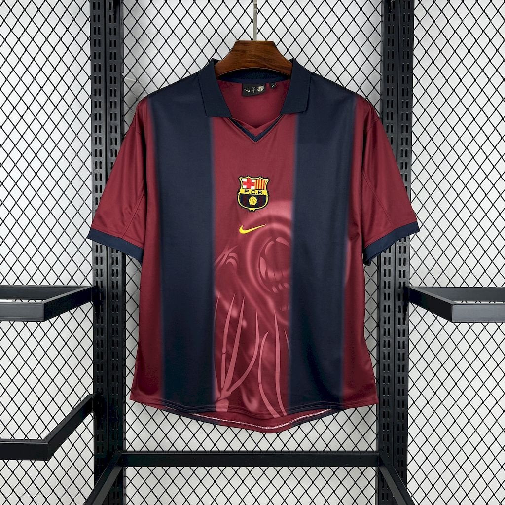 CJ x Nike x Barcelona Retro 2000/01 Home Skeleton jersey - FutStore