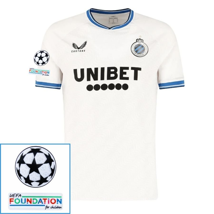 Club Brugge Away 2024/25 Patches UCL UEFA Foundation (Official Printing) - FutStore