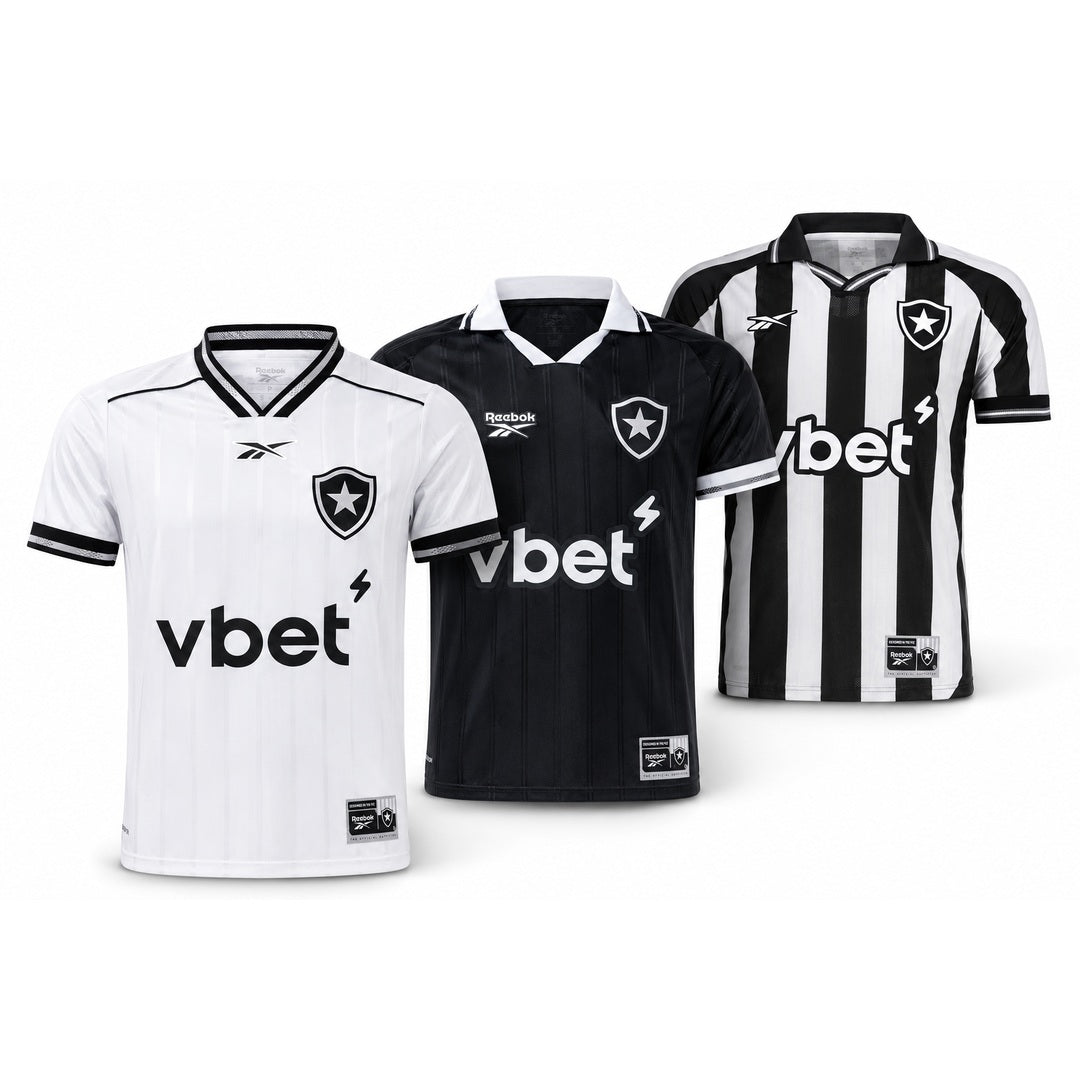 Combo 3 Mantos do Botafogo 2025 - Fan Version - FutStore