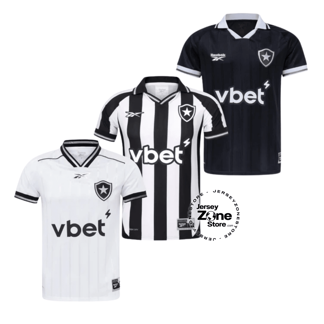Combo 3 Mantos do Botafogo 2025 - Fan Version - FutStore