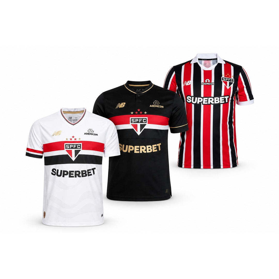 Combo 3 Mantos do Sao Paulo 2025 - Fan Version - FutStore