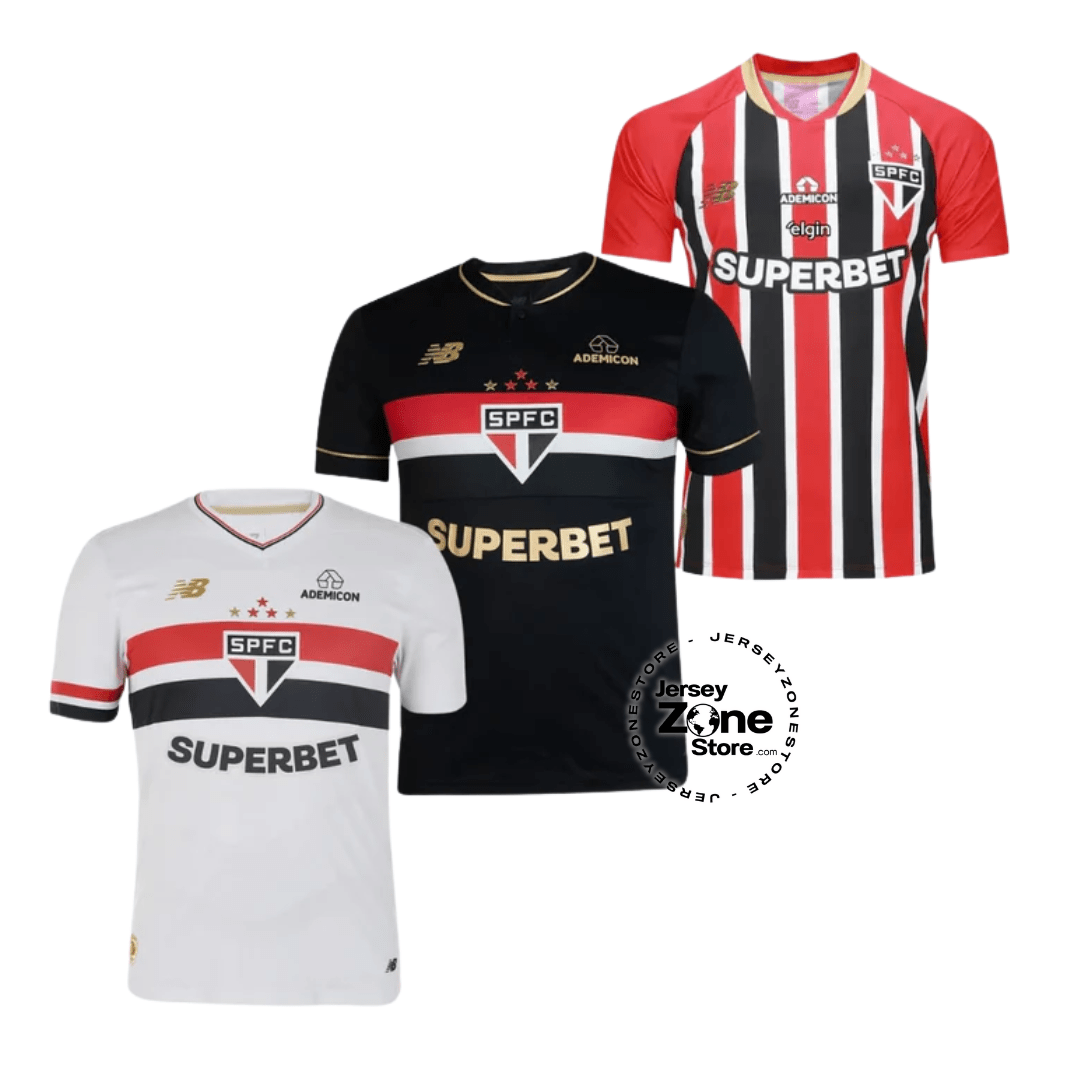 Combo 3 Mantos do Sao Paulo 2025 - Fan Version - FutStore