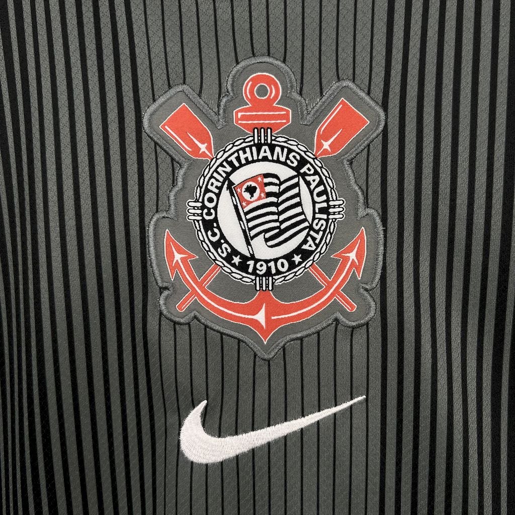 Corinthians 2025/26 Black goalkeeper Jersey - FutStore