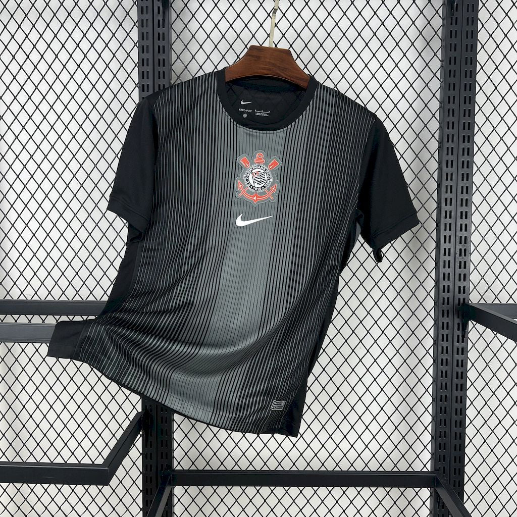 Corinthians 2025/26 Black goalkeeper Jersey - FutStore