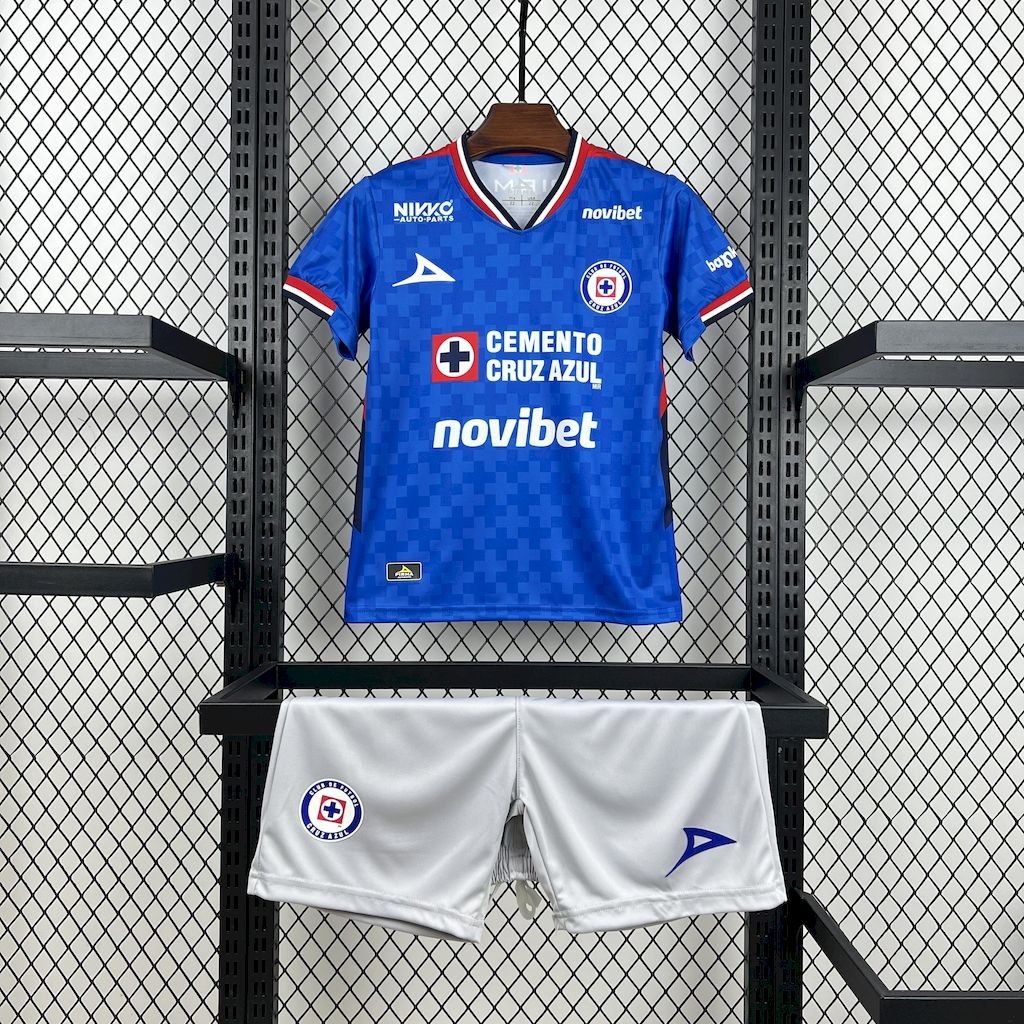 Cruz Azul 2025/26 home Kids Kit - FutStore
