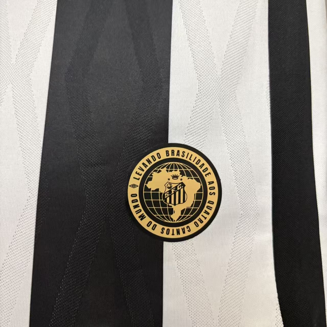 Santos FC home soccer jersey 2027 fan version in white with official club crest - view 3