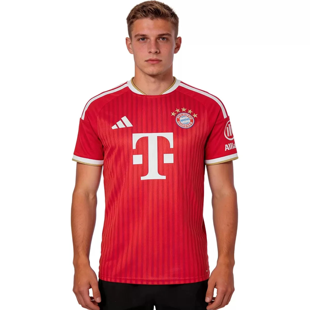 Bayern Munich home soccer jersey 2026/27 fan version in red with club crest