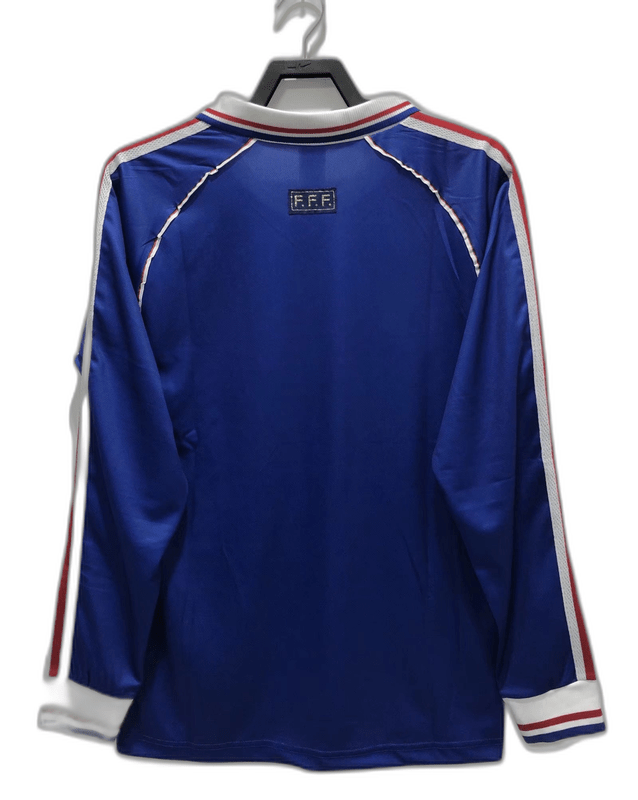 France 1998 I Home Jersey - Long Sleeve Retro Version - FutStore
