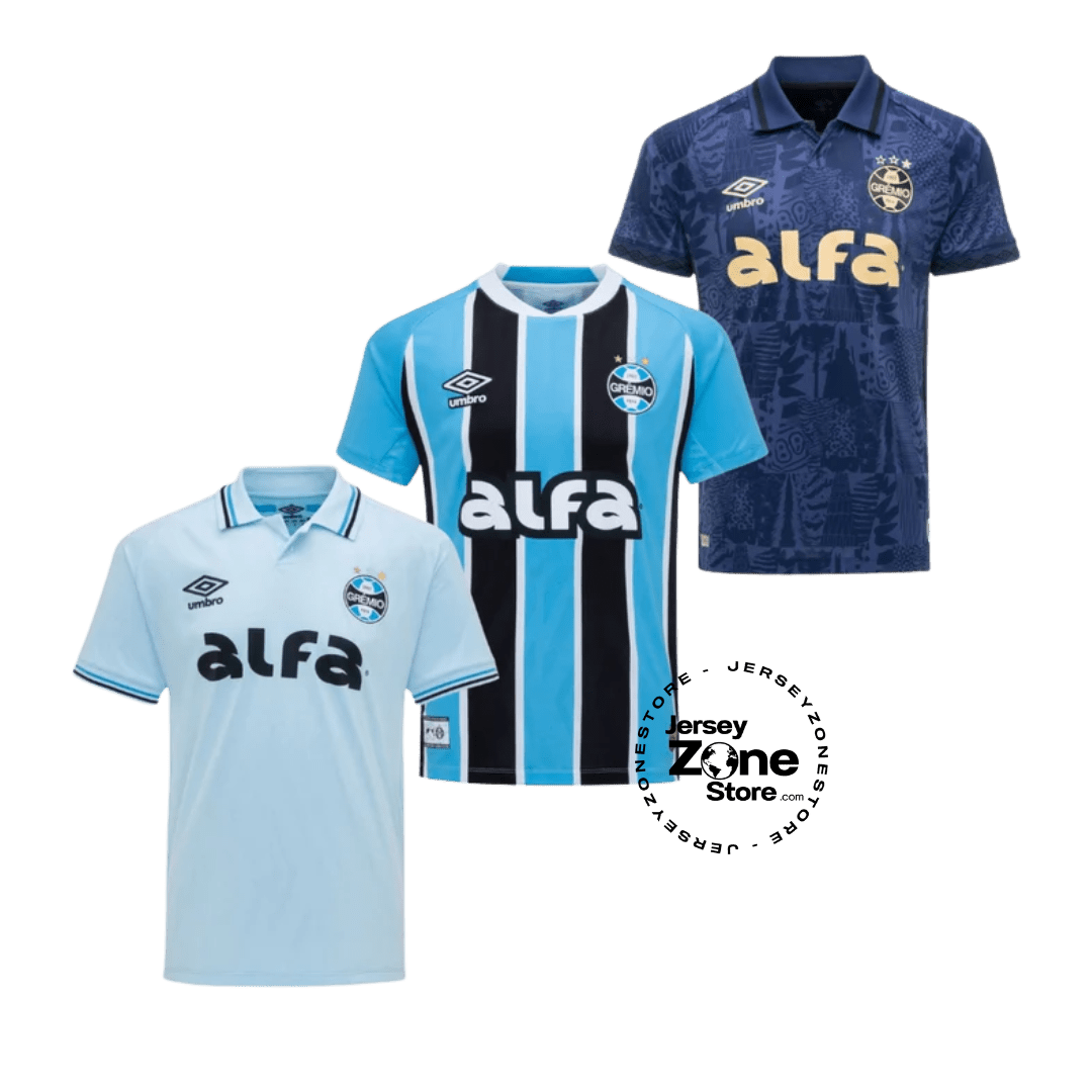 Gremio Home, Away e Third 2025/26 - Kit 3 - Fan Version - FutStore