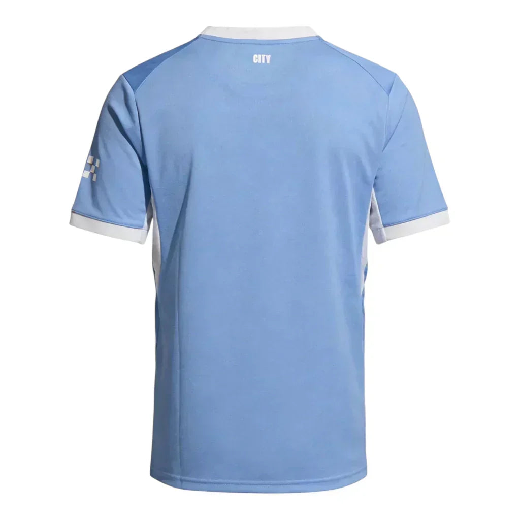 Manchester City home soccer jersey 2026/27 fan version in sky blue with club crest - view 2