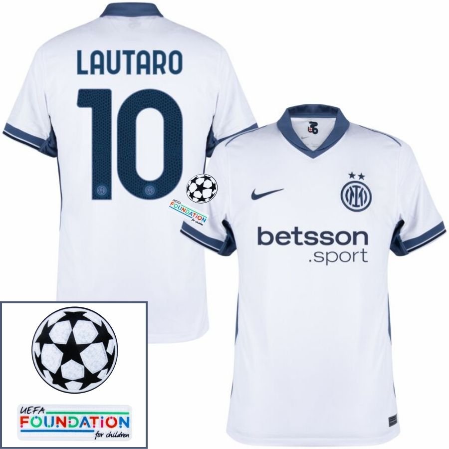 Inter Milan Away 2024/25 Patches UCL UEFA Foundation (Official Printing) - FutStore