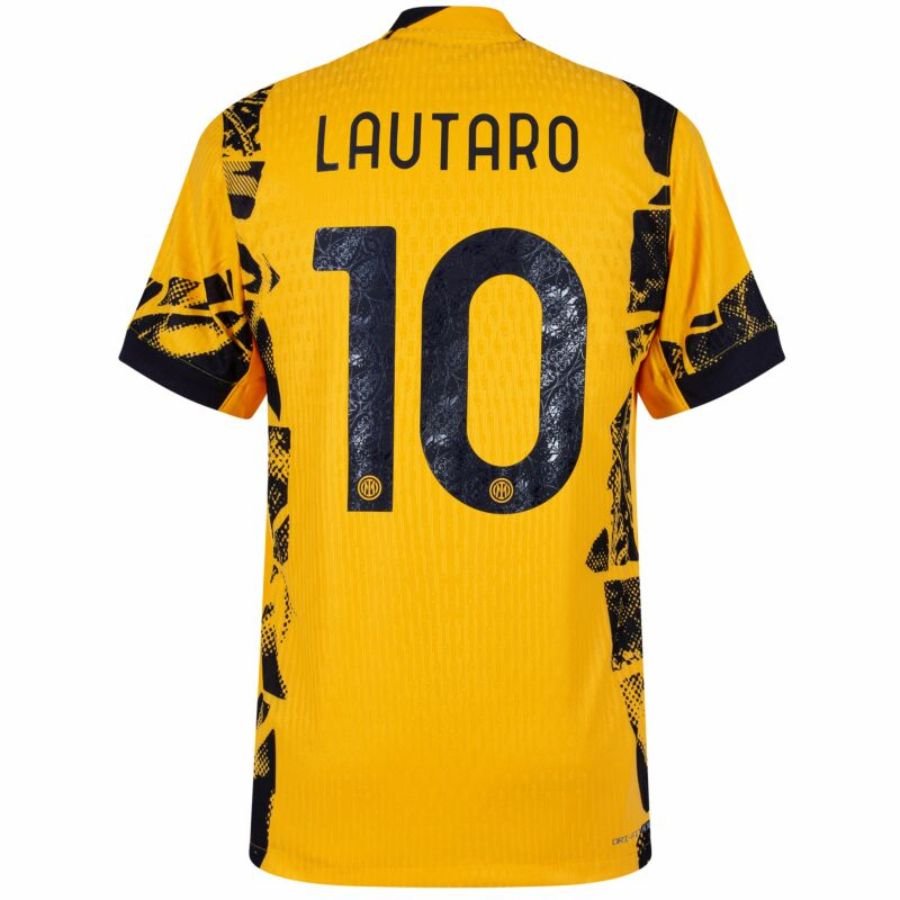 Inter Milan Lautaro 10 Third 2024/25 Patches UCL UEFA Foundation (Official Printing) - FutStore