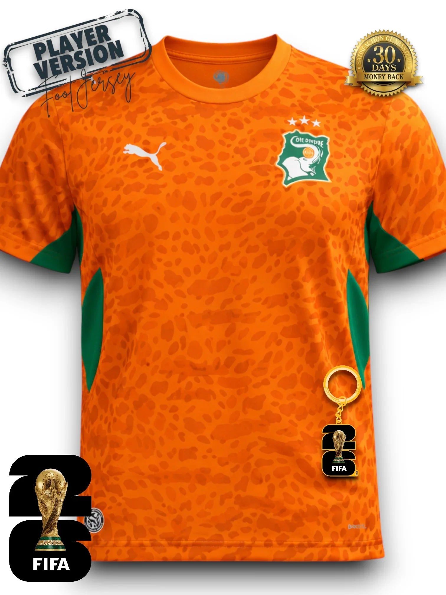 Ivory Coast World Cup 2026 Jersey - Player Version - FutStore