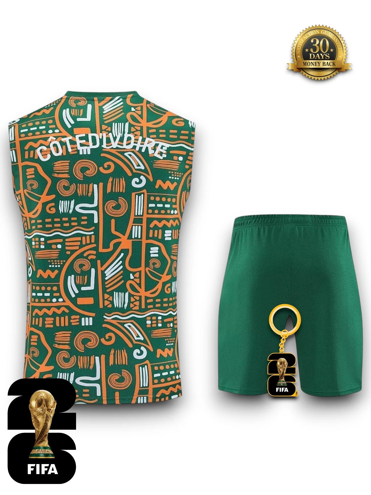 Ivory Coast World Cup 2026 Training Kit - No Sleeve - FutStore