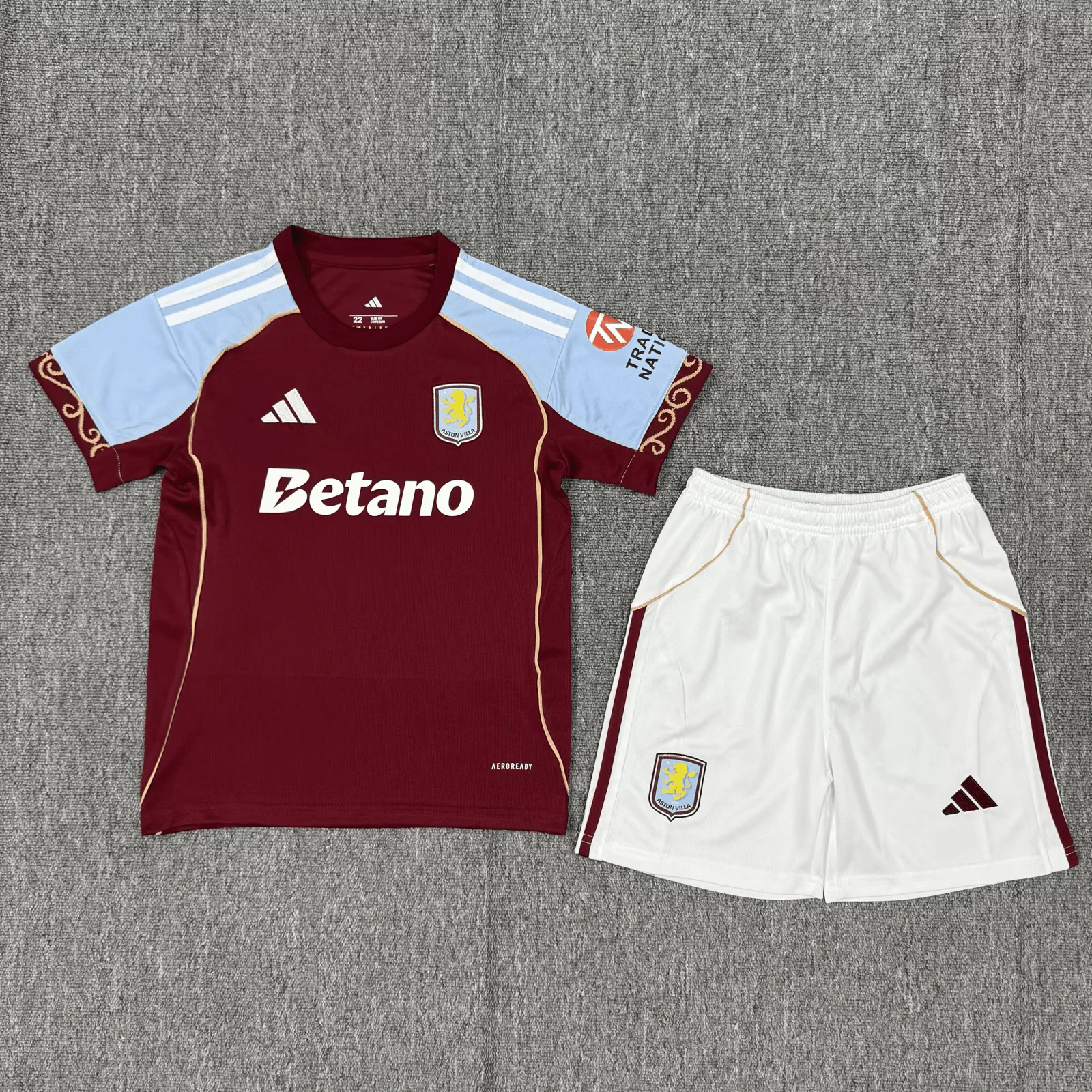 Kids Aston Villa Home Kit 2025/26 - FutStore