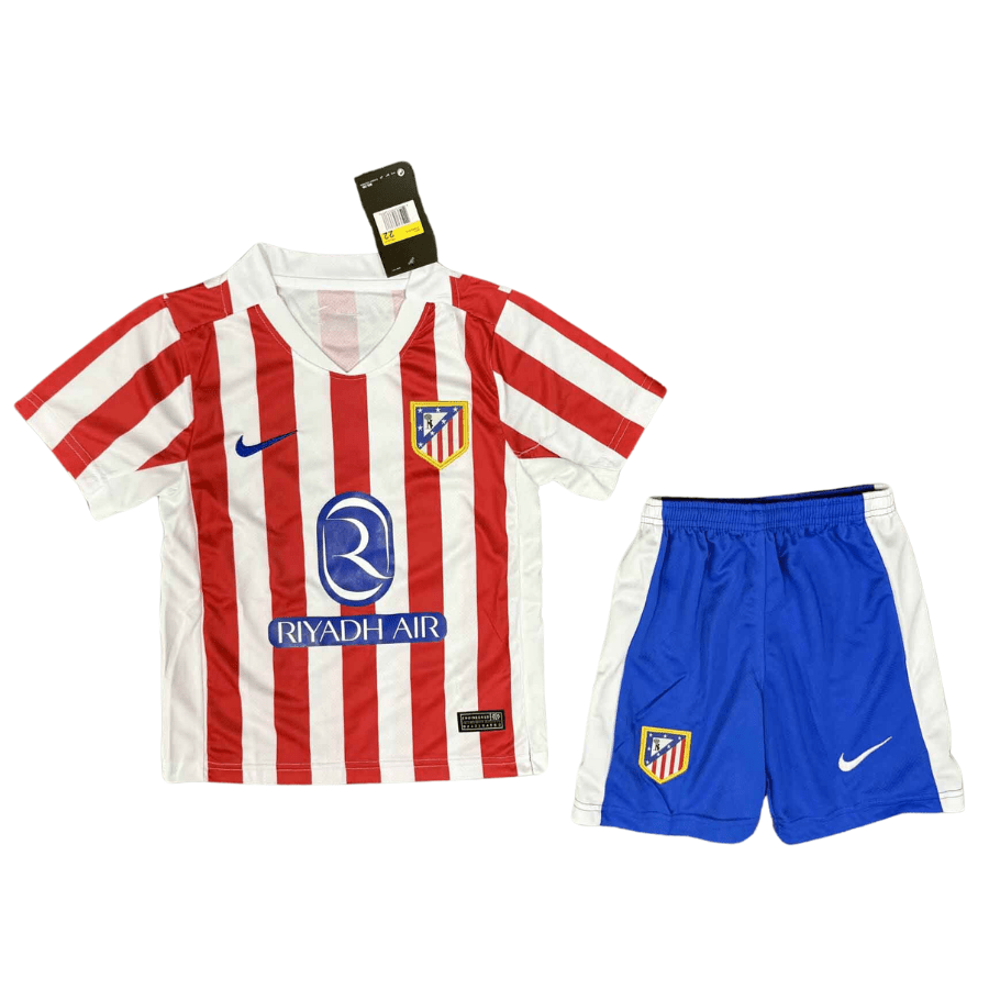 Kids Kit Atletico Madrid Home Fan Jersey 2025/26 - FutStore