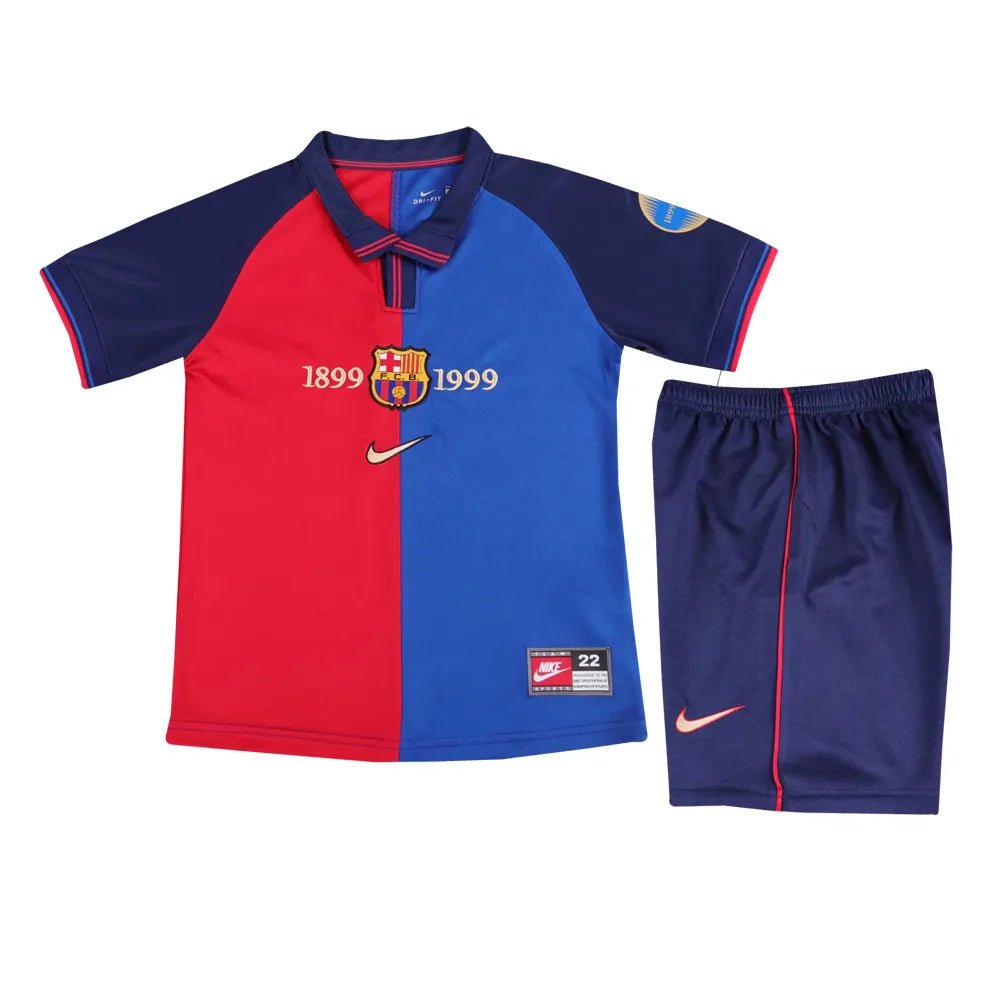 Kids Retro Barcelona Centenary Jersey 1989 - 1999 - FutStore
