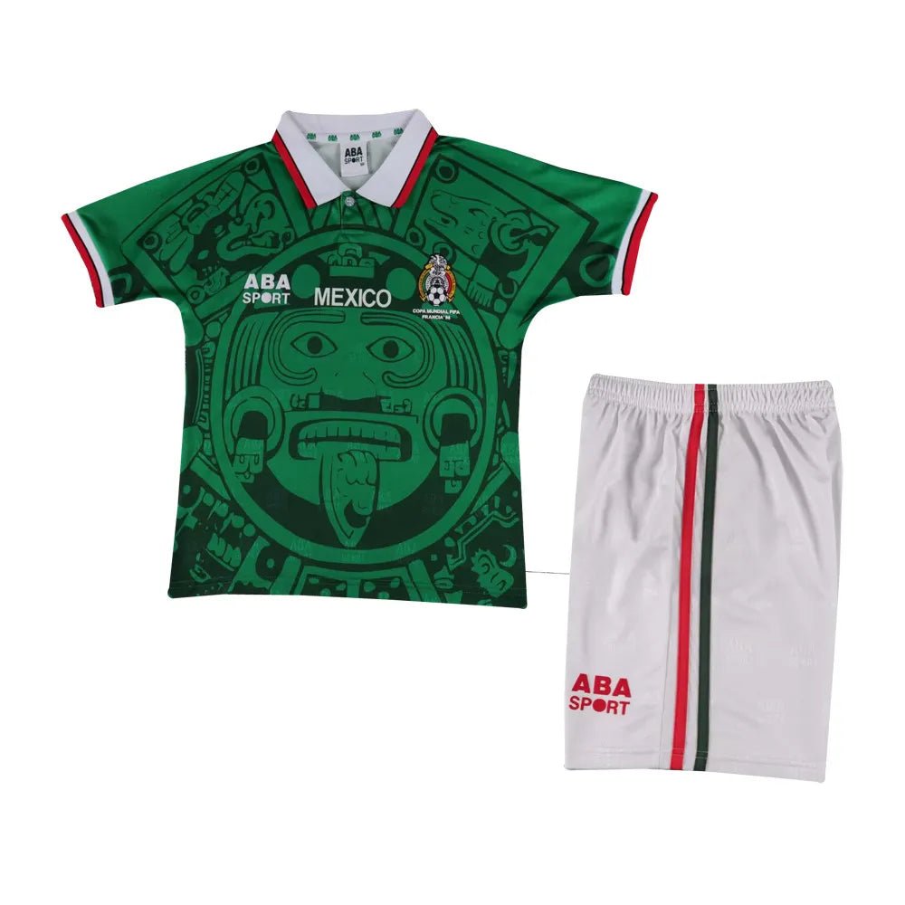 Kids Retro Mexico Home Jersey 1998 - FutStore