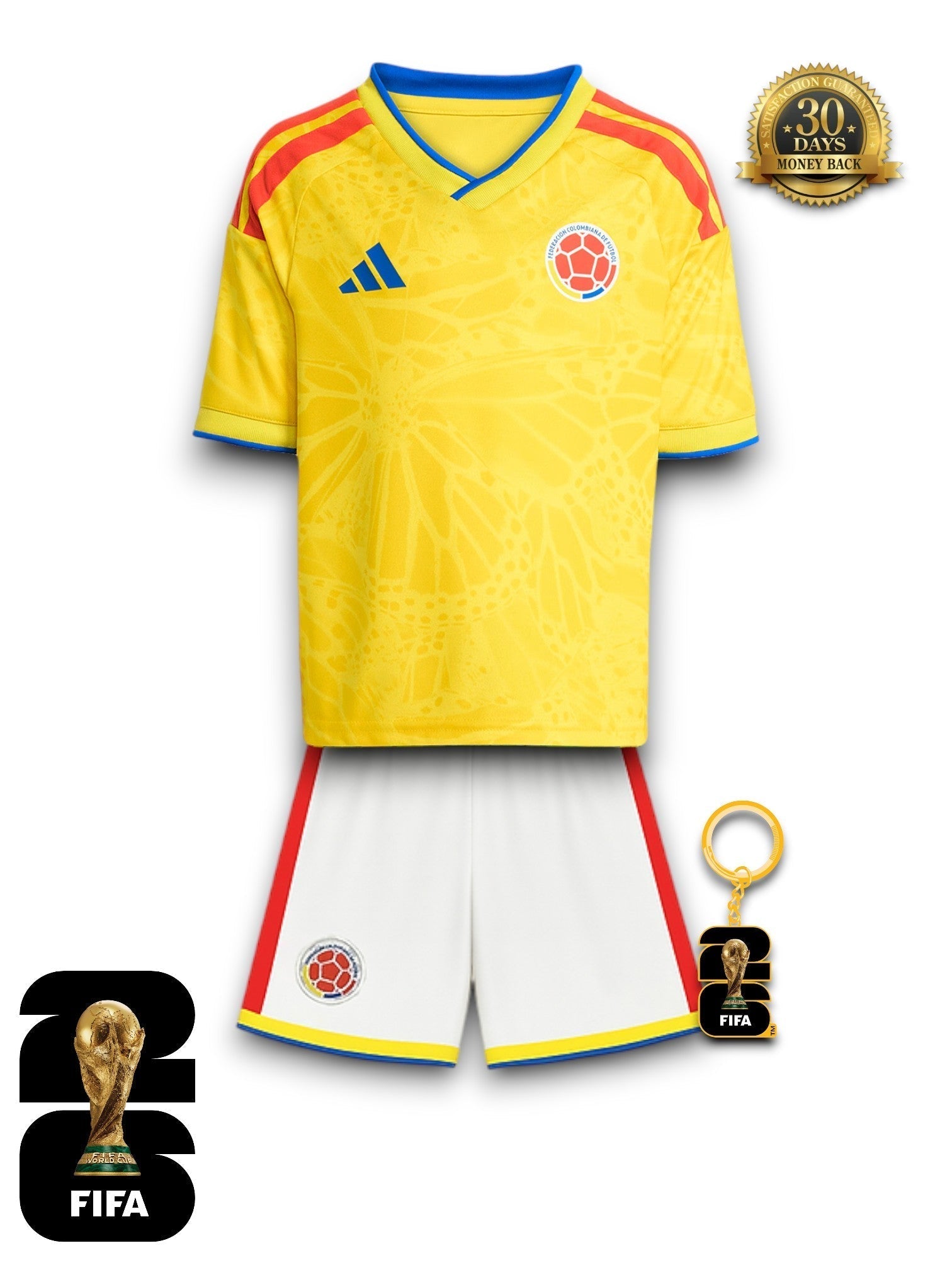 Kit Kids Colombia World Cup 2026 Jersey - FutStore