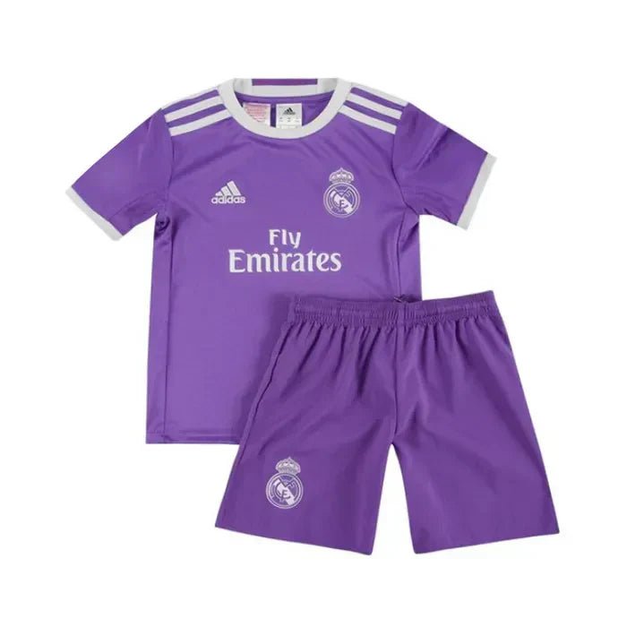Kit Kids Retro Real Madrid Away Jersey 2016/17 - FutStore