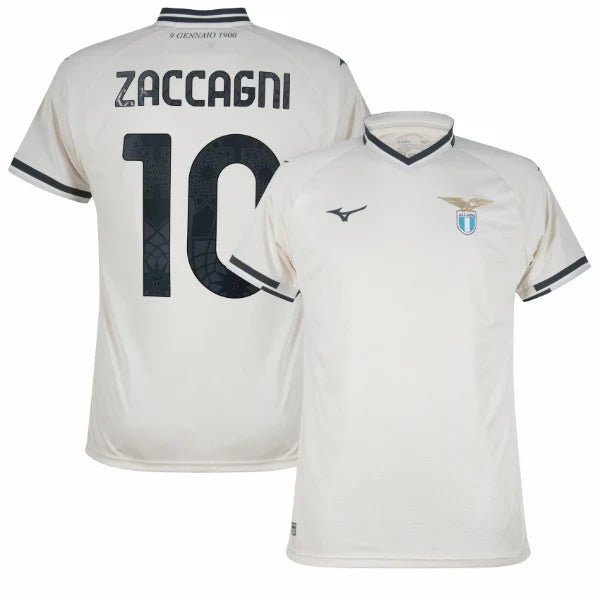 Lazio Away Zaccagni 10 Fan Jersey 2025/26 Official Printing - FutStore